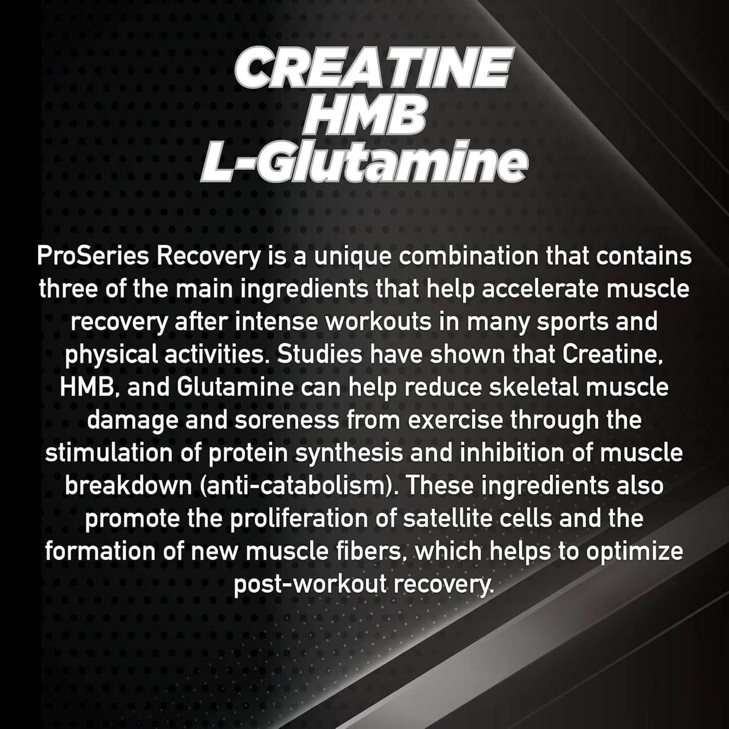 Pro Series Creatine with HMB L-Glutamine for Rapid Recovery