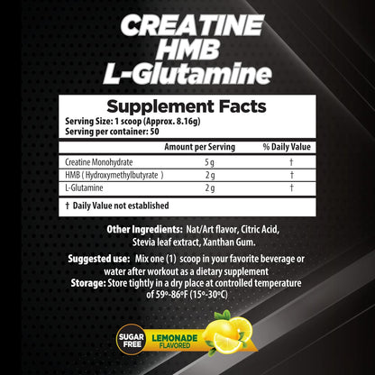 Pro Series Creatine with HMB L-Glutamine for Rapid Recovery